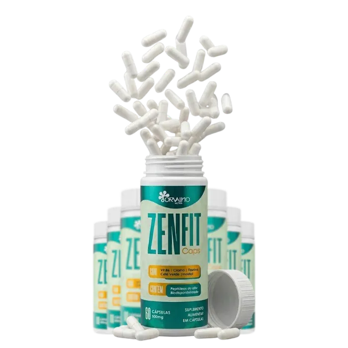ZenFit Caps - Frascos do suplemento natural